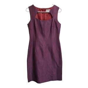 Vintage David Meister shift dress geometric abstract